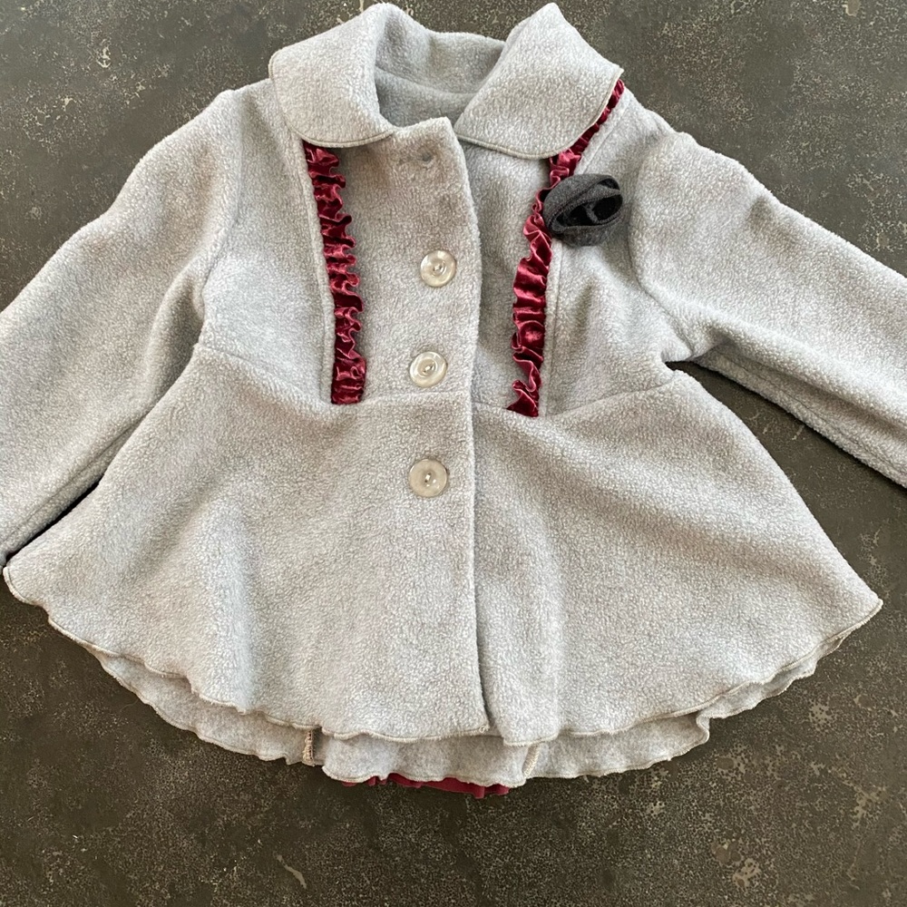 Toddler Girl’s Fleece Pea Coat